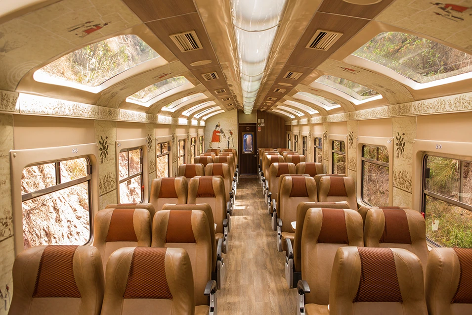 Trem de expedição PeruRail para Machu Picchu